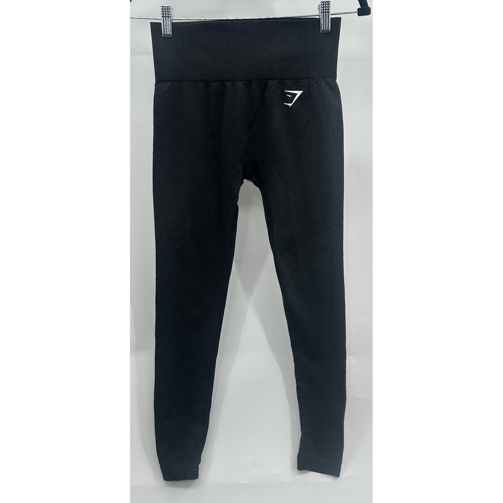 Gymshark Women's Black Dark Gray Leggings Size Small Athletic‎ Gym Casual